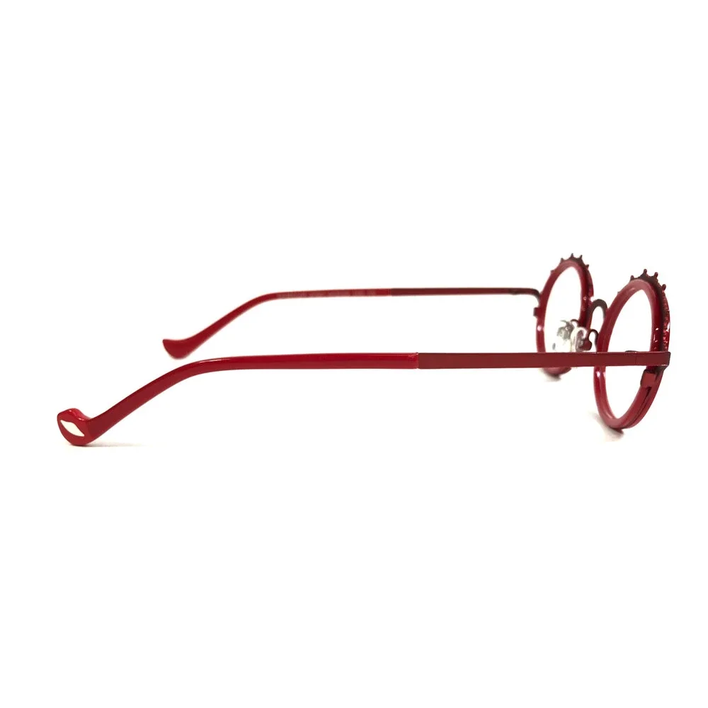 BOZ by J.F. Rey Eyeglasses Frames LAMOUR 3090 Shiny Red Taupe Oval 45-23-140